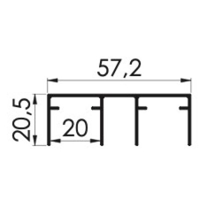Alüminyum Üst Ray / Upper Rail