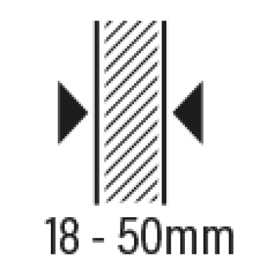 18-50 mm Panel Kalınlık - Panel Thickness