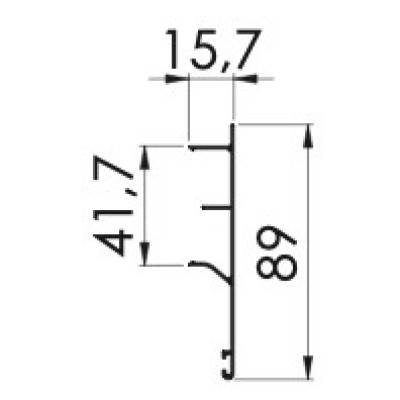 Alm. Üst Ray Kapak / Upper Rail Cover