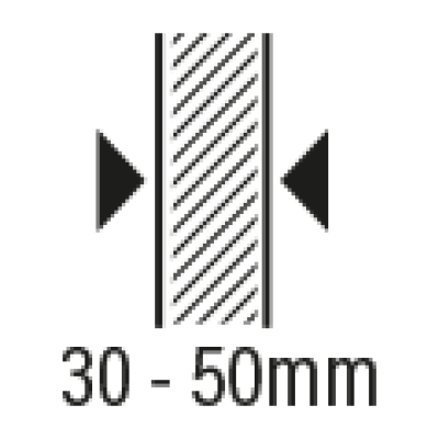 30-50 mm Panel Kalınlık - Panel Thickness