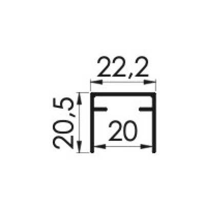 Alüminyum Tekli Alt-Üst Ray / Bottom-Upper Rail