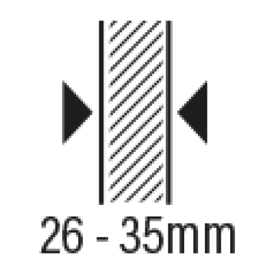 26-35 mm Panel Kalınlık - Panel Thickness
