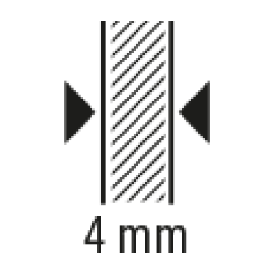 4 mm Panel Kalınlık - Panel Thickness