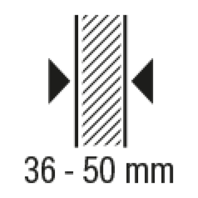 36-50 mm Panel Kalınlık - Panel Thickness